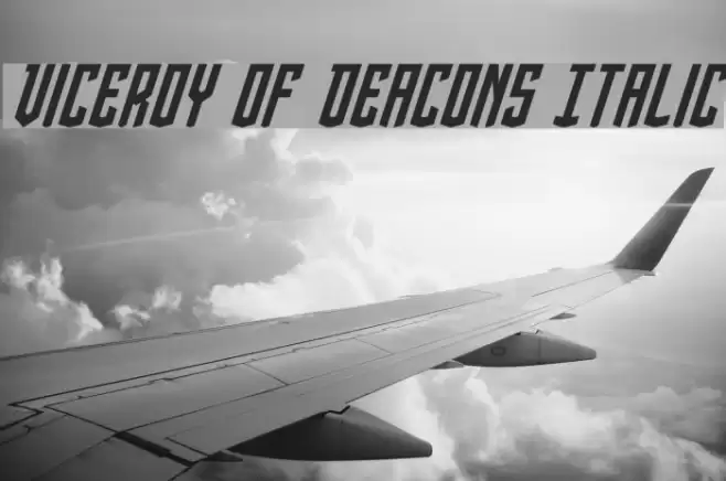 Viceroy of Deacons Italic Font examples