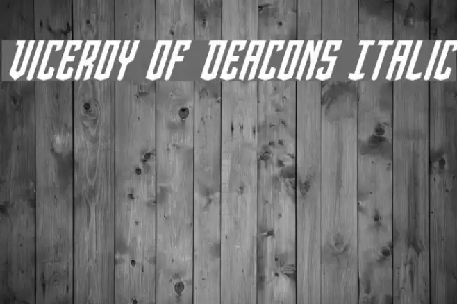 Viceroy of Deacons Italic Font examples
