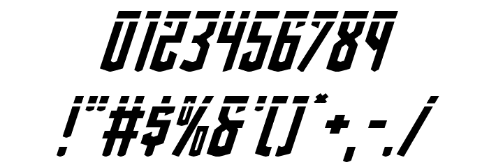 Viceroy of Deacons Laser Italic Font OTHER CHARS