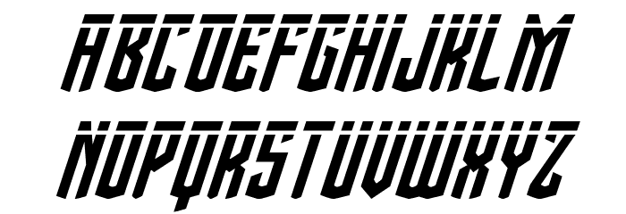 Viceroy of Deacons Laser Italic Font LOWERCASE
