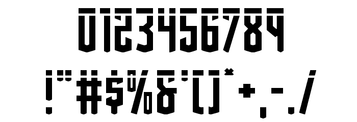 Viceroy of Deacons Laser Regular Font OTHER CHARS