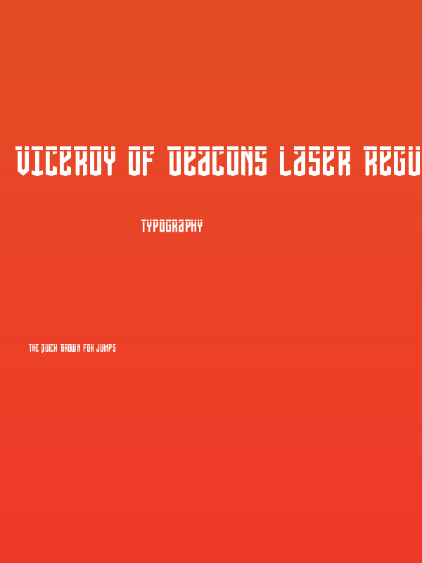 Viceroy of Deacons Laser Regular Poster