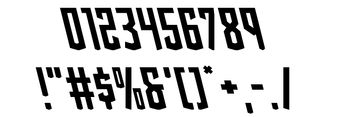 Viceroy of Deacons Leftalic Font OTHER CHARS