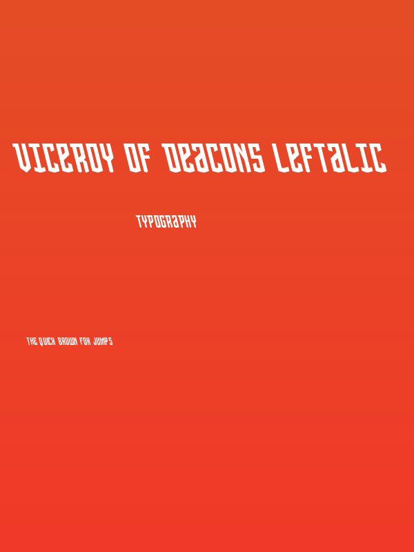 Viceroy of Deacons Leftalic Poster