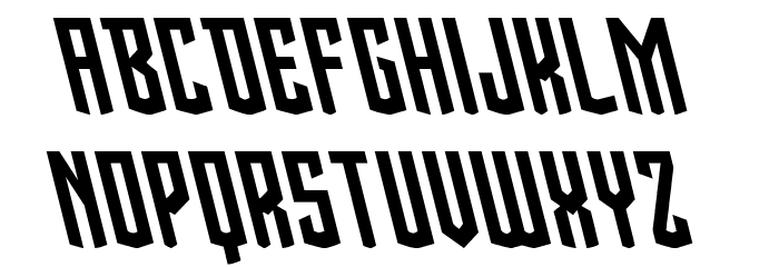 Viceroy of Deacons Leftalic Font LOWERCASE