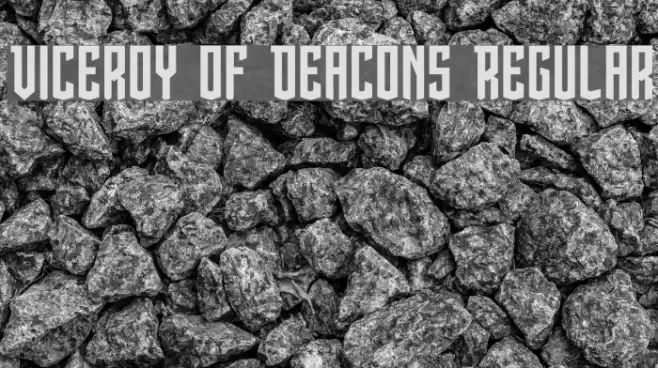 Viceroy of Deacons Regular Font examples