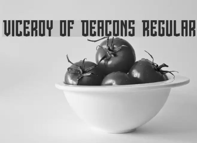 Viceroy of Deacons Regular Font examples