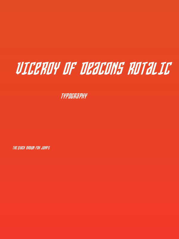 Viceroy of Deacons Rotalic Poster