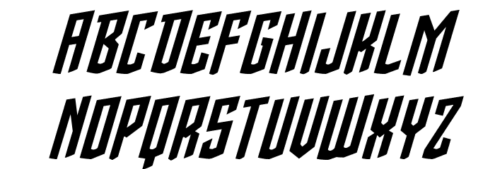 Viceroy of Deacons Rotalic Font LOWERCASE
