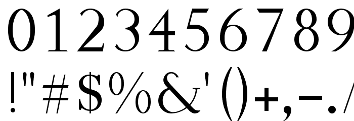 Viceroy Font OTHER CHARS