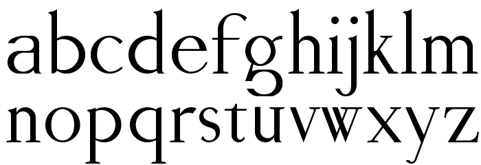 Viceroy Font LOWERCASE
