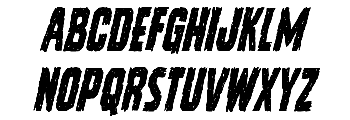 Vicious Hunger Condensed Italic Fuentes MINÚSCULAS