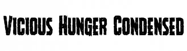 Vicious Hunger Condensed  Скачать бесплатные шрифты