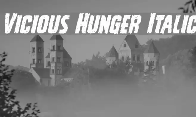 Vicious Hunger Italic Font examples