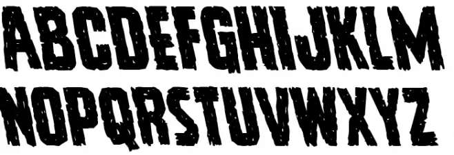 Vicious Hunger Leftalic フォント 大文字