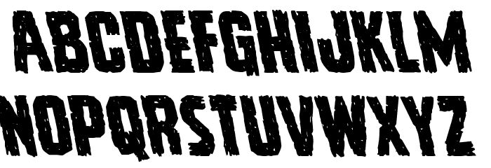 Vicious Hunger Leftalic Font LOWERCASE