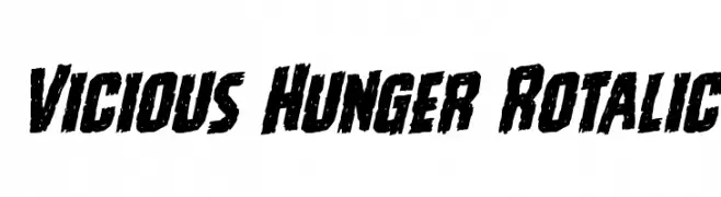 Vicious Hunger Rotalic  Скачать бесплатные шрифты
