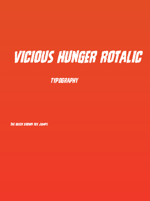 Vicious Hunger Rotalic Poster