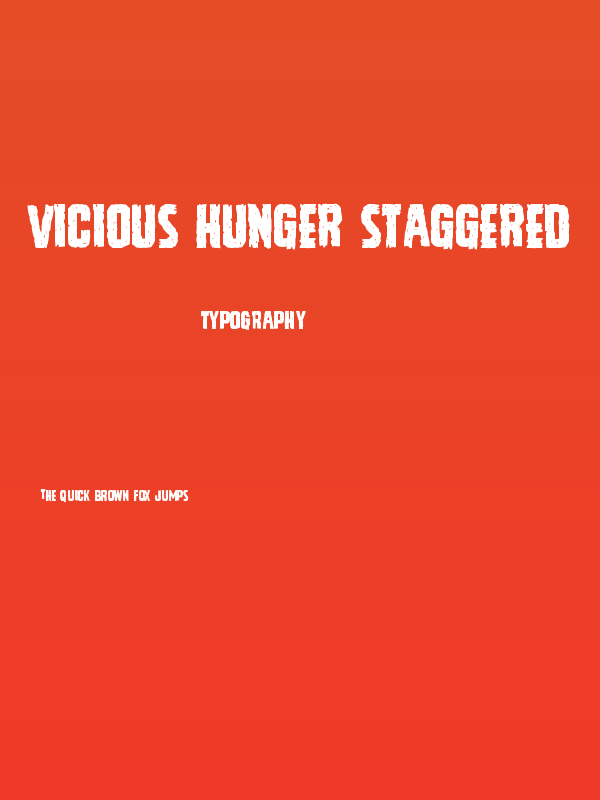 Vicious Hunger Staggered Poster