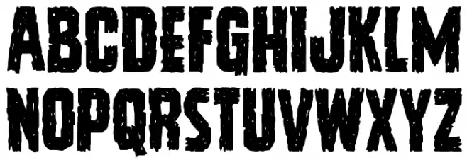 Vicious Hunger Schriftart Groß