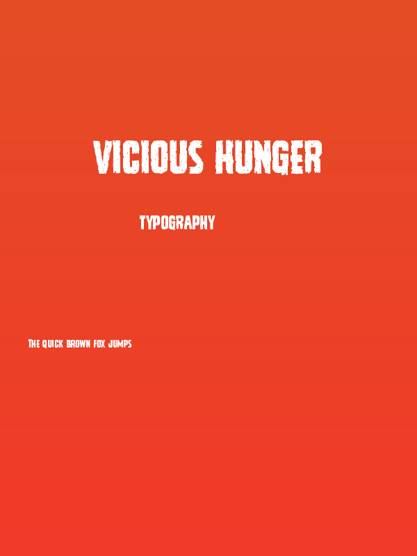 Vicious Hunger Poster