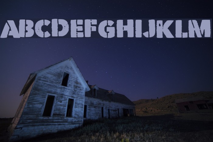 Vicious Stencil Font examples
