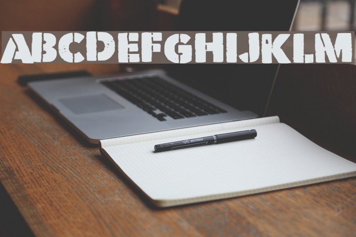 Vicious Stencil Font examples