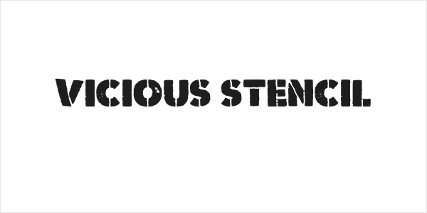 Vicious Stencil Logo