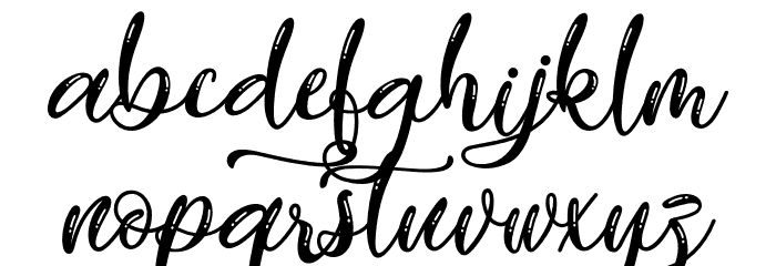 Vicky Cinthia - Personal Use Font LOWERCASE