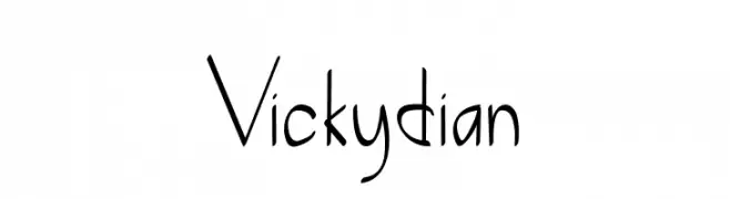 Vickydian  Descarca Fonturi Gratis