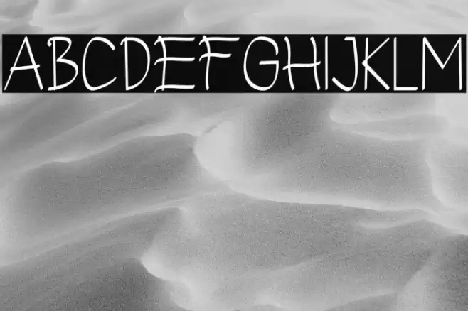 Vickydian Font examples