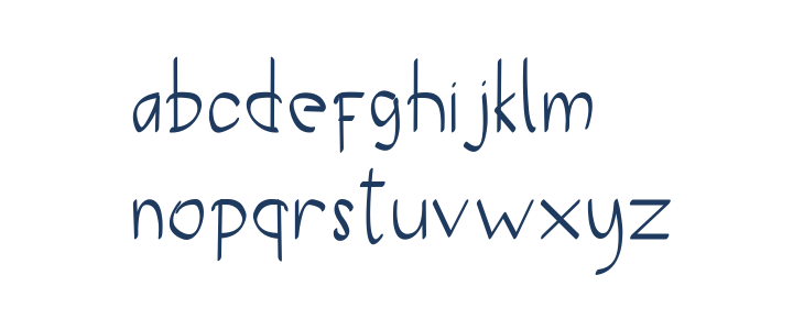 Vickydian Lowercase