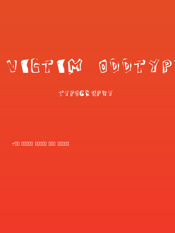 Victim  OddType Poster