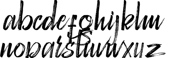 Victograms Demo Font LOWERCASE