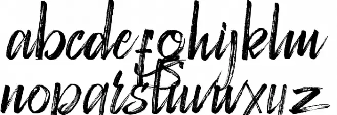 Victograms Demo Schriftart Kleinbuchstaben