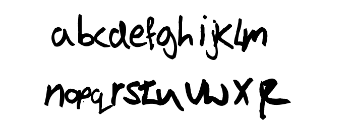 Victor Handwriting Font LOWERCASE