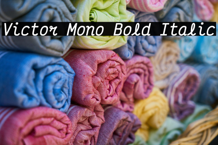 Victor Mono Bold Italic Example 3