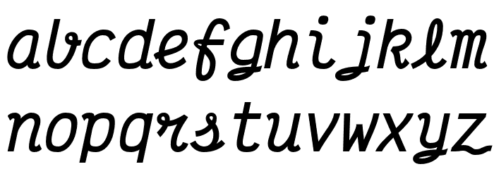 Victor Mono Bold Italic Font LOWERCASE
