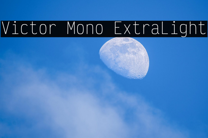 Victor Mono ExtraLight Example 1