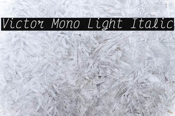 Victor Mono Light Italic Example 3