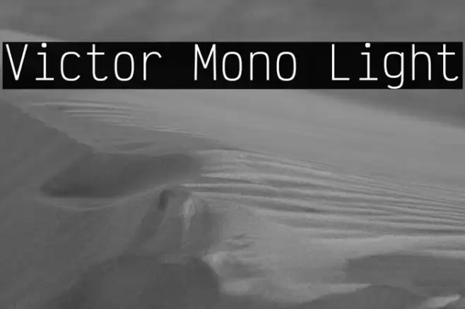 Victor Mono Light Font examples