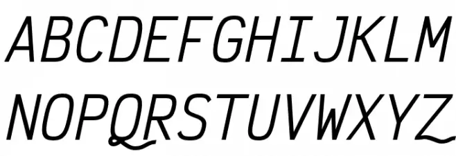 Victor Mono Medium Italic Fonte MAIÚSCULAS