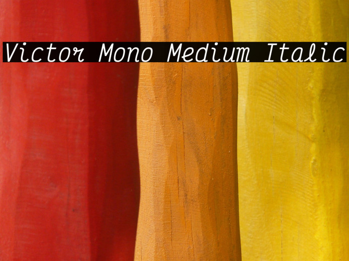Victor Mono Medium Italic Example 1