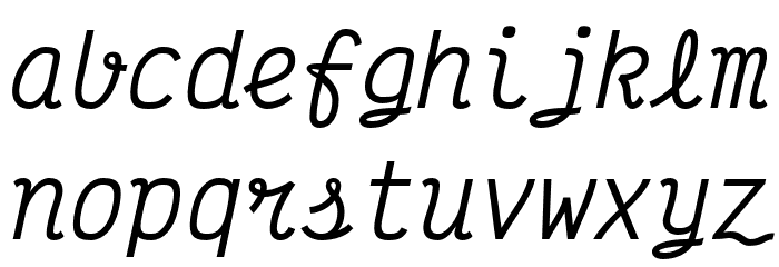 Victor Mono Medium Italic Font LOWERCASE