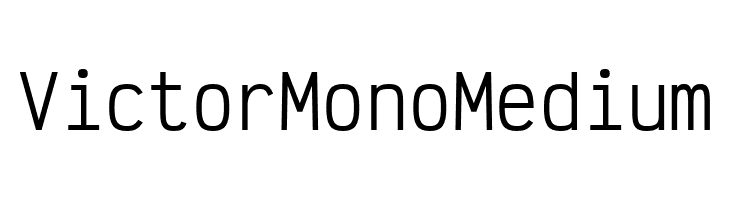 Victor Mono Medium Шрифта