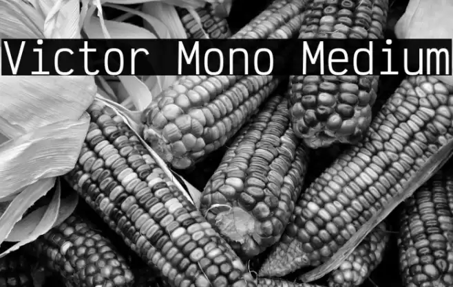 Victor Mono Medium Шрифта examples