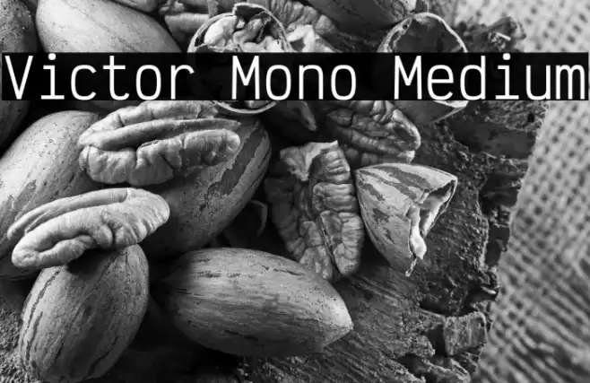 Victor Mono Medium Шрифта examples