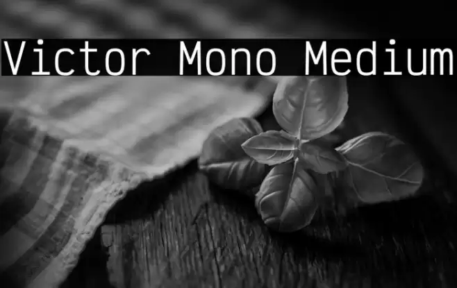 Victor Mono Medium Шрифта examples