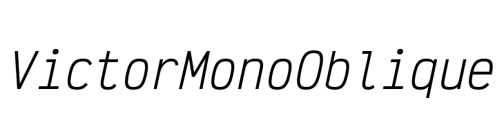 Victor Mono Oblique  baixar fontes gratis