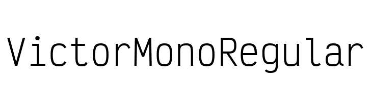 Victor Mono Regular  baixar fontes gratis